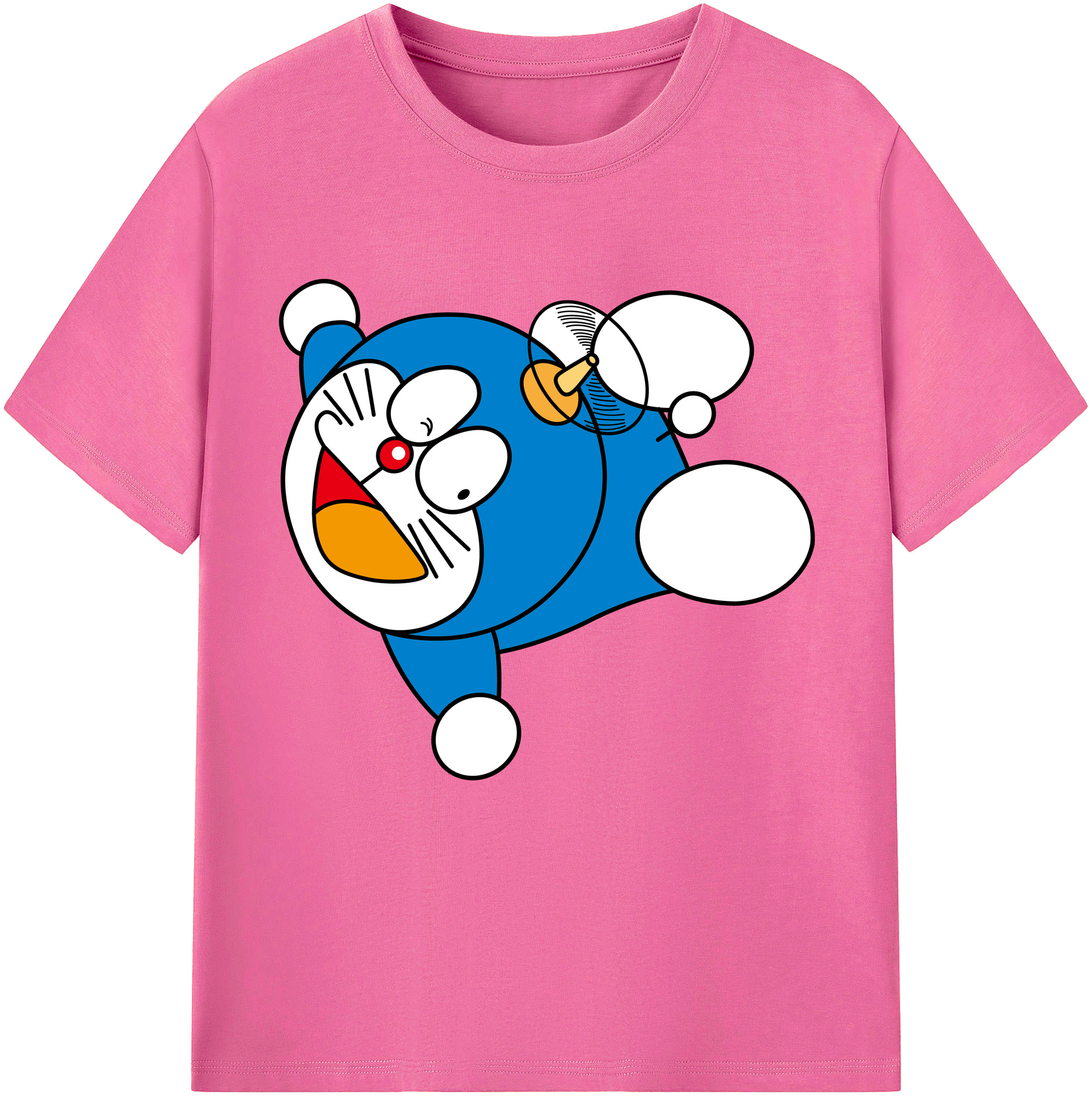 （画像用） ドラえもん Doraemon レディースカジュアルプリントTシャツ（綿100％）